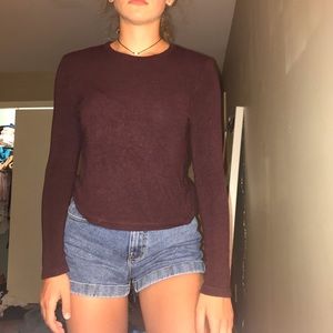 Brandy Melville Maroon Sweater